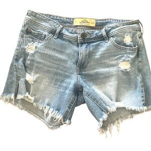 Distressed Denim Shorts